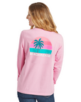 Life Is Good - Sun Tree Beach Please Women's Long Sleeve Crusher Tee