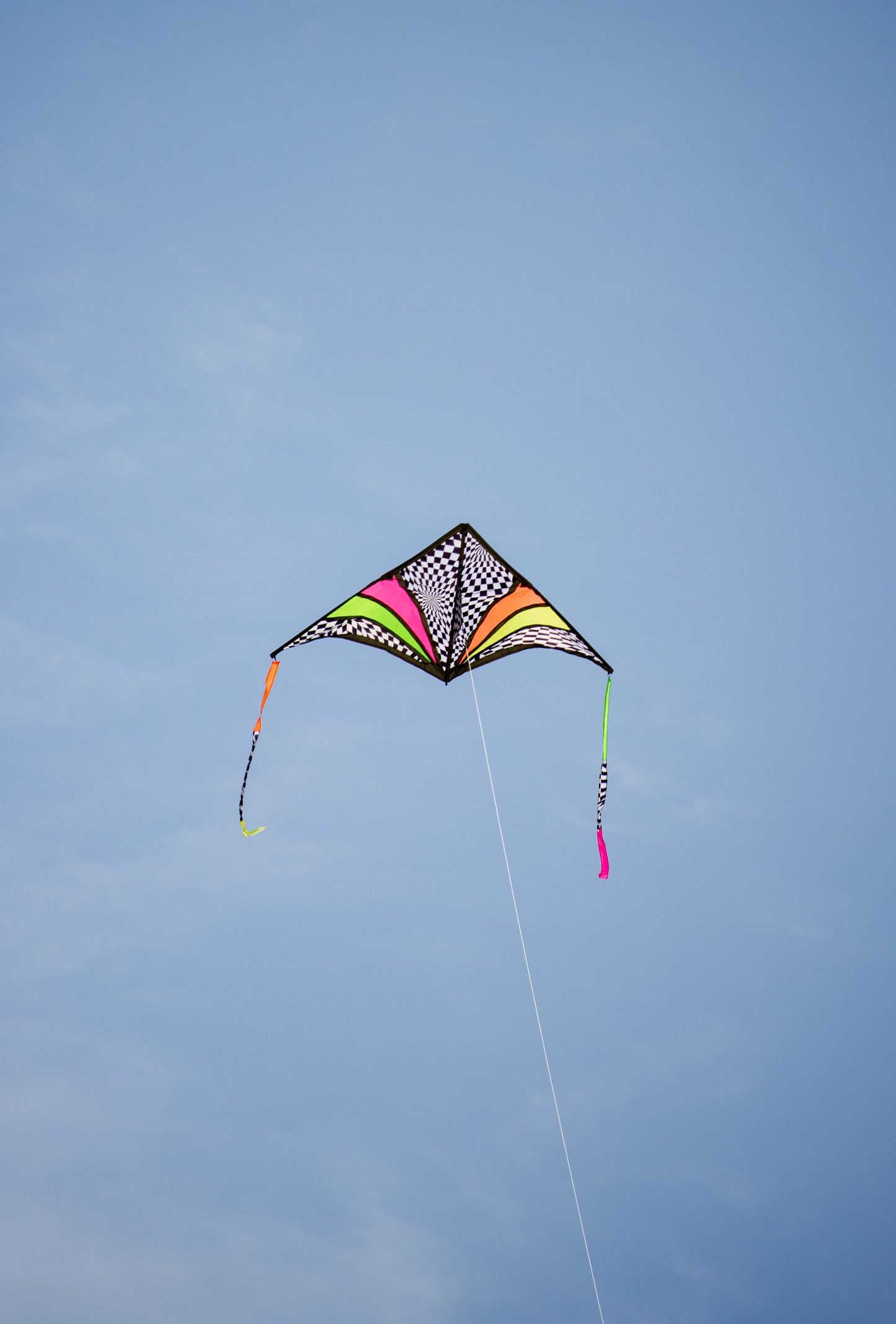6.5 Foot Festive Sky Delta Kite Package - Neon Flash