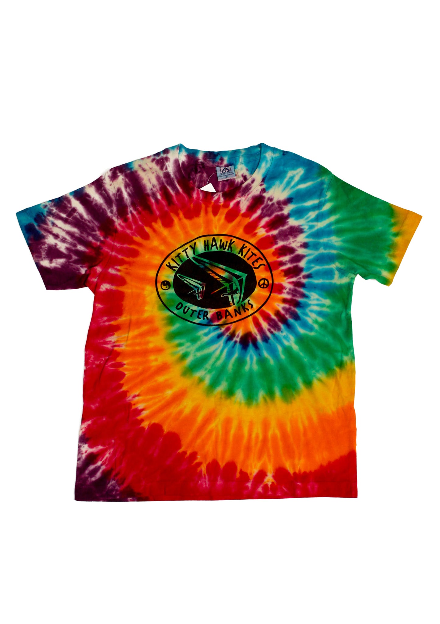 OBX Kitty Hawk Kites Hang Glider Tie Dye Short Sleeve Tee