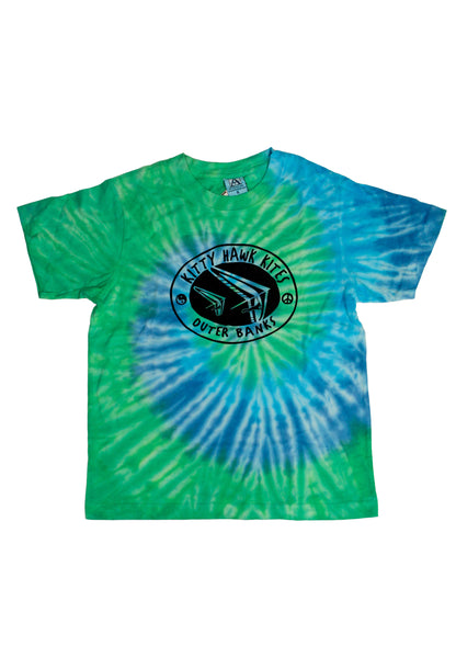 OBX Kitty Hawk Kites Hang Glider Tie Dye Short Sleeve Tee