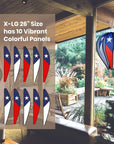 26" Hot Air Balloon Wind Spinner - Patriotic