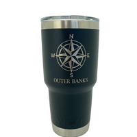 YETI RAMBLER® 30 OZ TUMBLER  WITH MAGSLIDER™ LID - OBX COMPASS ROSE