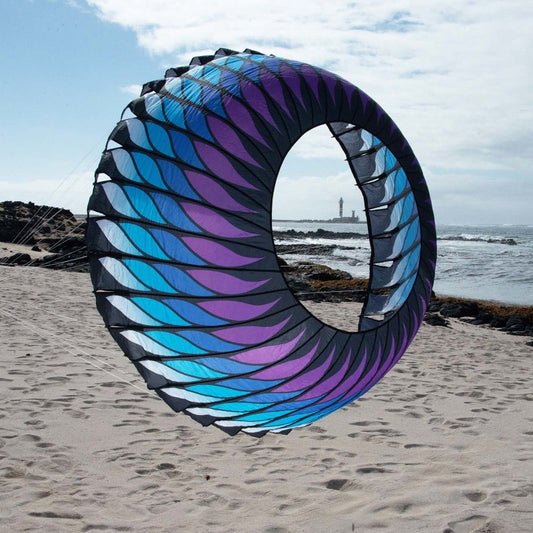 6.5ft Spinning Bol by Spiderkites - Blue