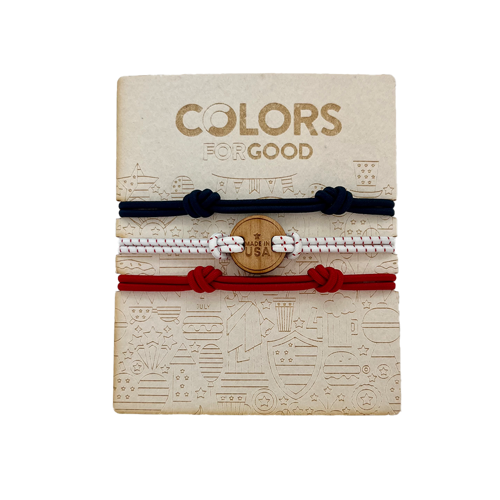 Colors For Good 4th of July Bracelet Set