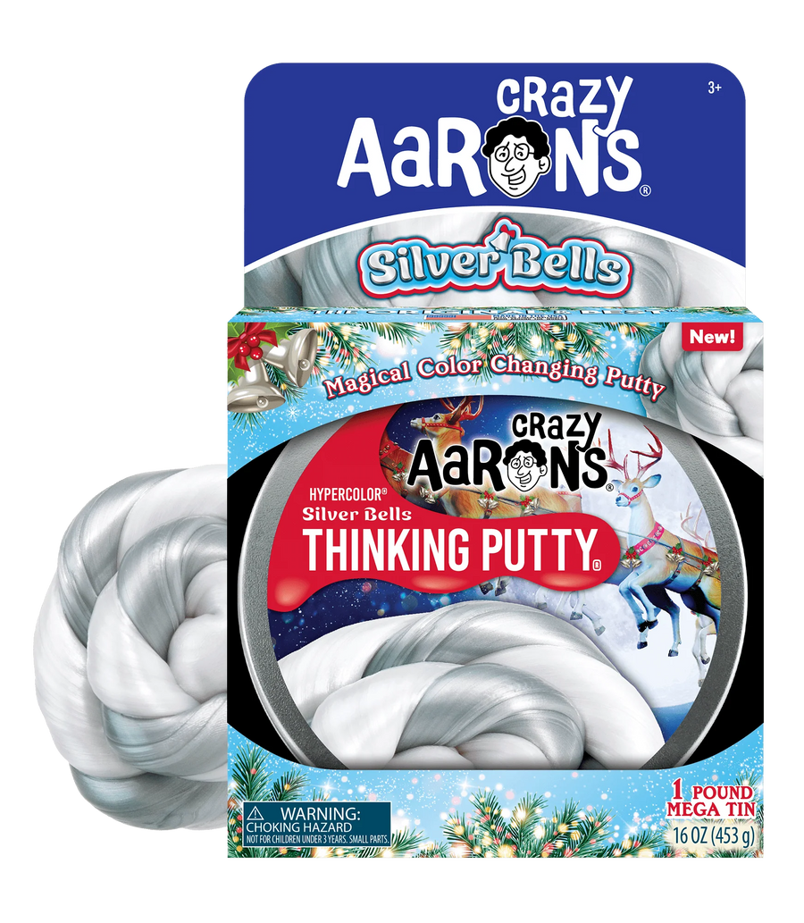 Crazy Aaron's Mega 1 Pound Tin - Silver Bells