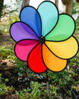 Rainbow Dazy 8-Petal 19" Garden Spinner