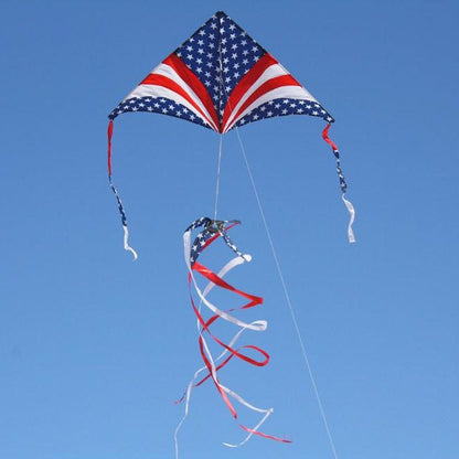 6.5 Foot Festive Sky Delta Kite Package - PATRIOTIC