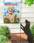 Dog with Patriotic Bandana Garden Suede Flag