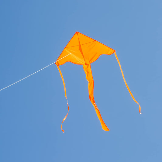 In the Breeze Solid Color Fly-Hi Kites - Orange