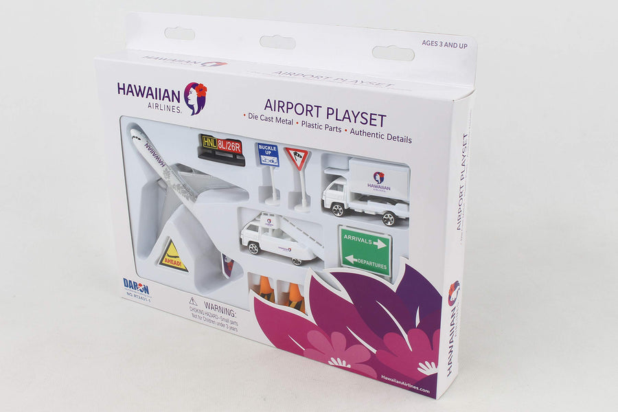 Daron Hawaiian Airlines Airport Playset , White