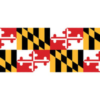 40" Windsock - Maryland Flag