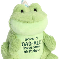 Aurora - Toad-Ally Awesome Birthday Stuffed Animal - Green 10"