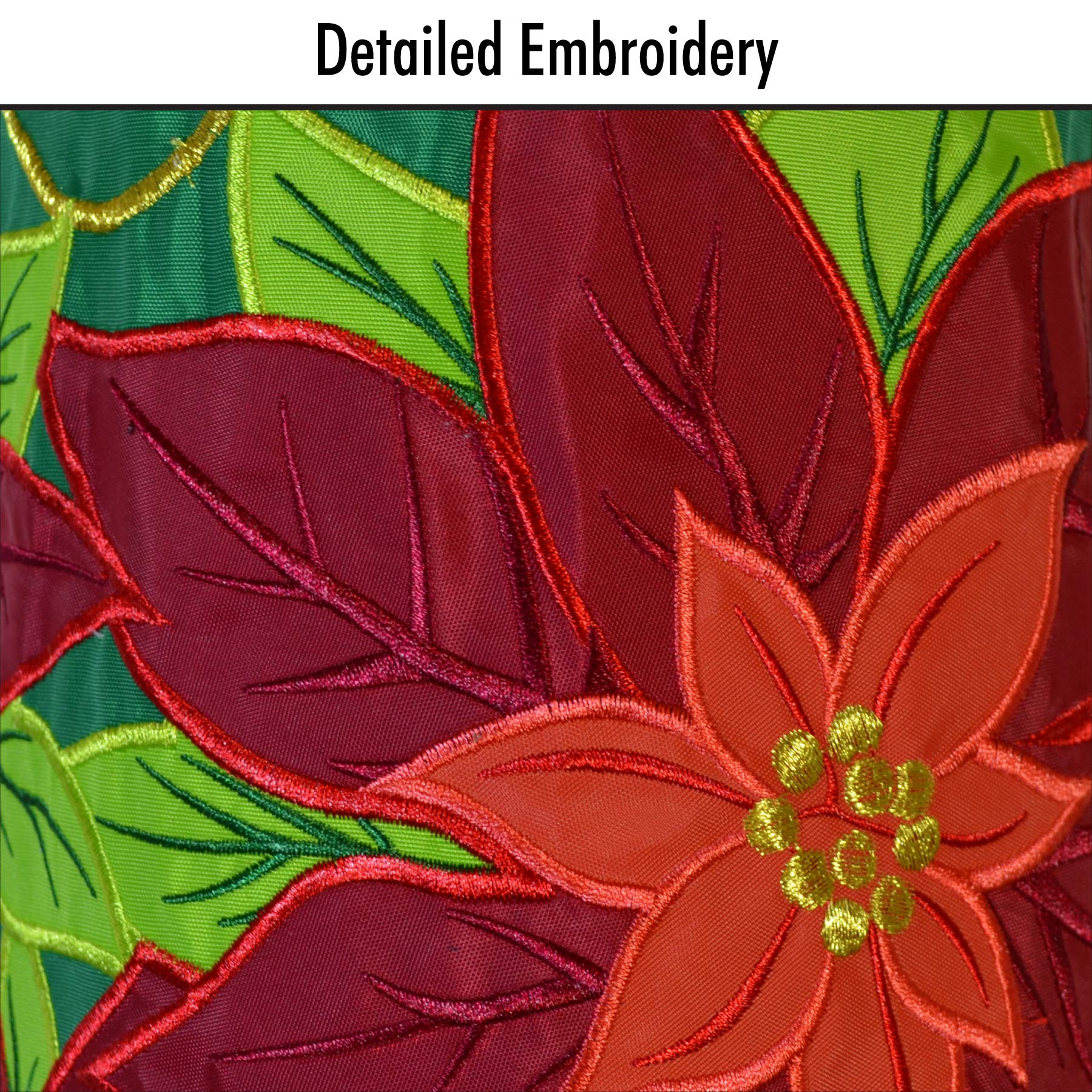 In the Breeze - Poinsettia Holiday Windsock