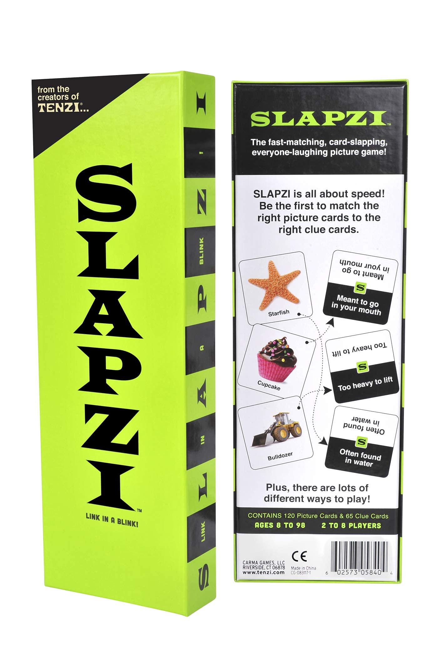 TENZI SLAPZI - The Quick Thinking and Fast Matching Card Game for All Ages - 2-8 Players