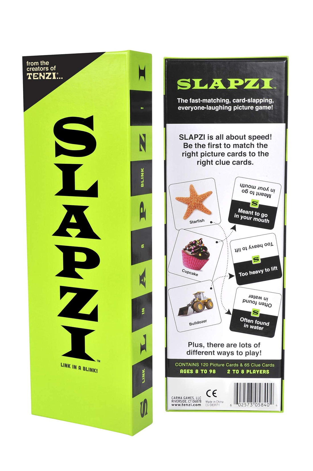 TENZI SLAPZI - The Quick Thinking and Fast Matching Card Game for All Ages - 2-8 Players