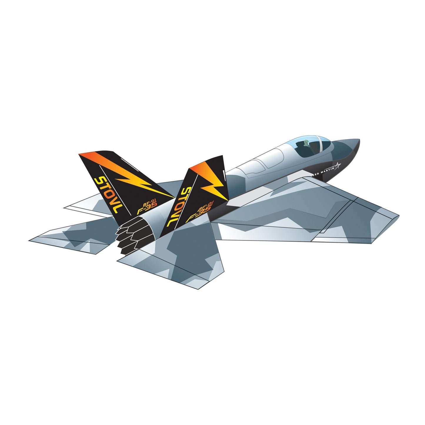 WindNSun Wind Force Nylon Kite - F-35 Lightning II