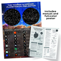 The Thames & Kosmos Planetarium Projector Essential STEM Tool | Illuminate Your Room as a Planetarium Theater | Dual Projector Casts Star Maps & Space-Themed Images from the James Webb Space Telescope