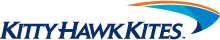 Kitty Hawk Kites Logo in Blue and Orange