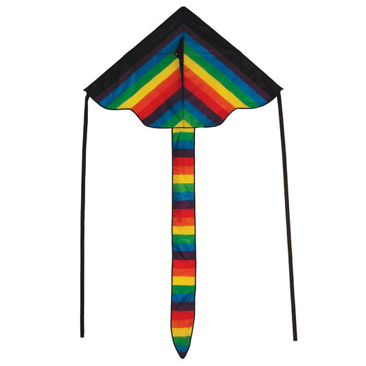 46" Fly-Hi Kite - Rainbow Stripe