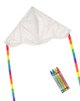 30" Coloring Delta Kite W/ Crayons