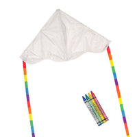 30" Coloring Delta Kite W/ Crayons