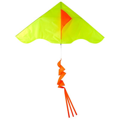 55" Colorblock Delta - Yellow with Orange Twister Tail