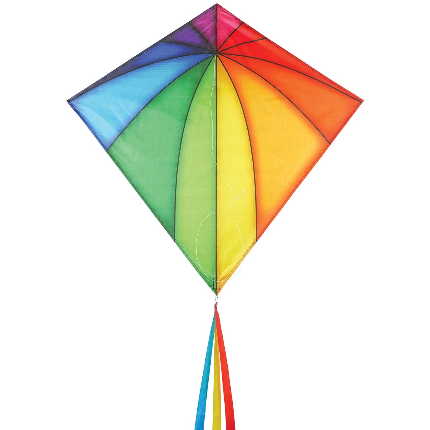 30" Diamond Kite - Rainbow Stained Glass