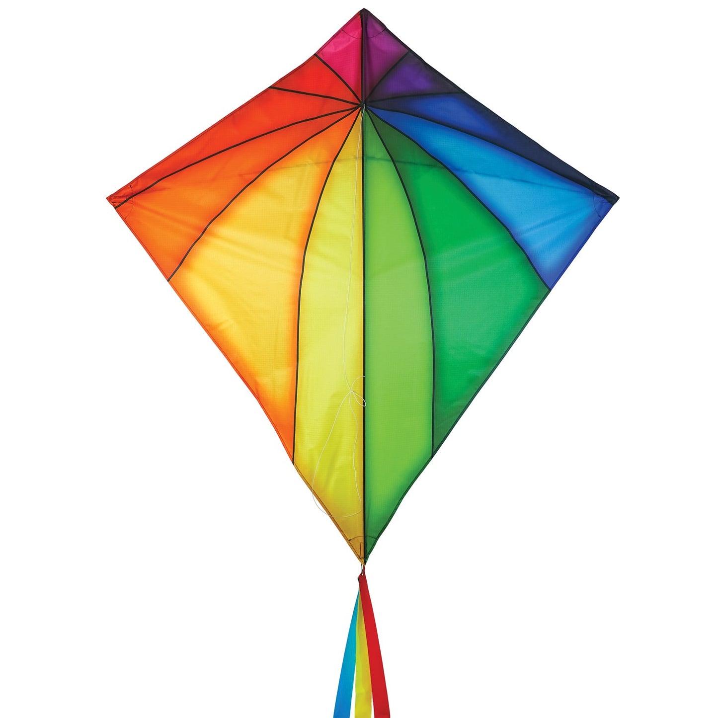 46" Diamond Kite - Rainbow Stained Glass