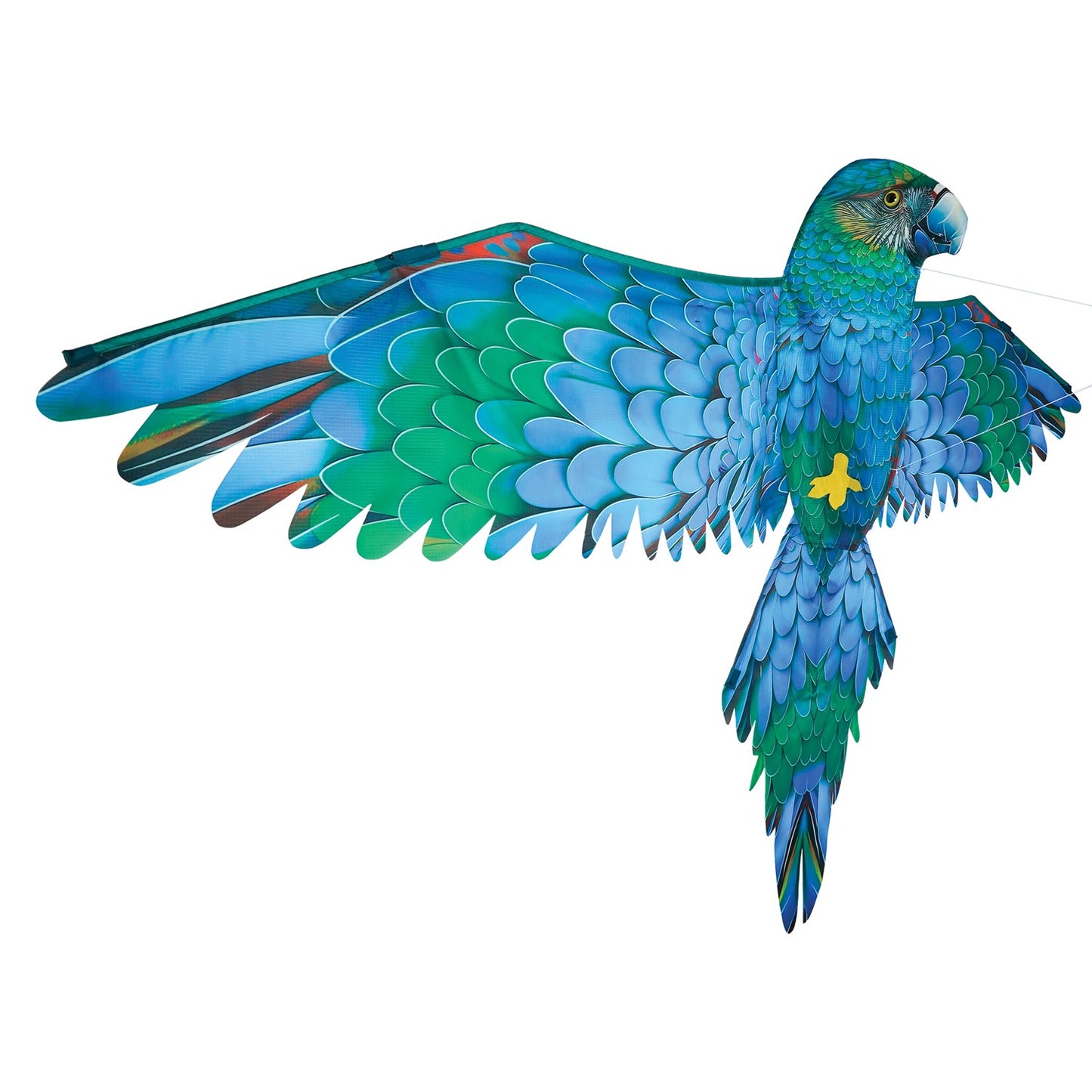 70" 3D Blue Parrot Kite