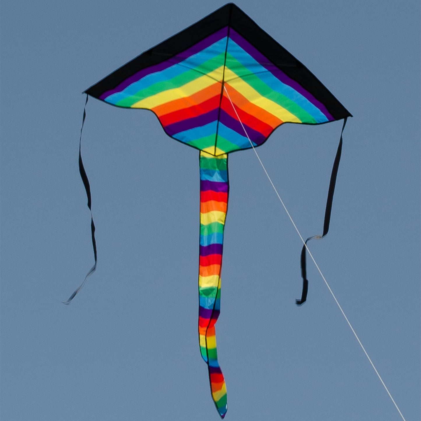 46" Fly-Hi Kite - Rainbow Stripe