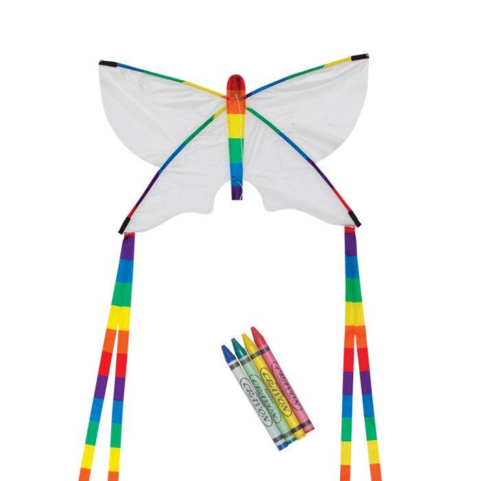 23" Butterfly Coloring Kite W/ Crayons