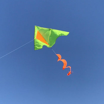 55" Colorblock Delta - Yellow with Orange Twister Tail