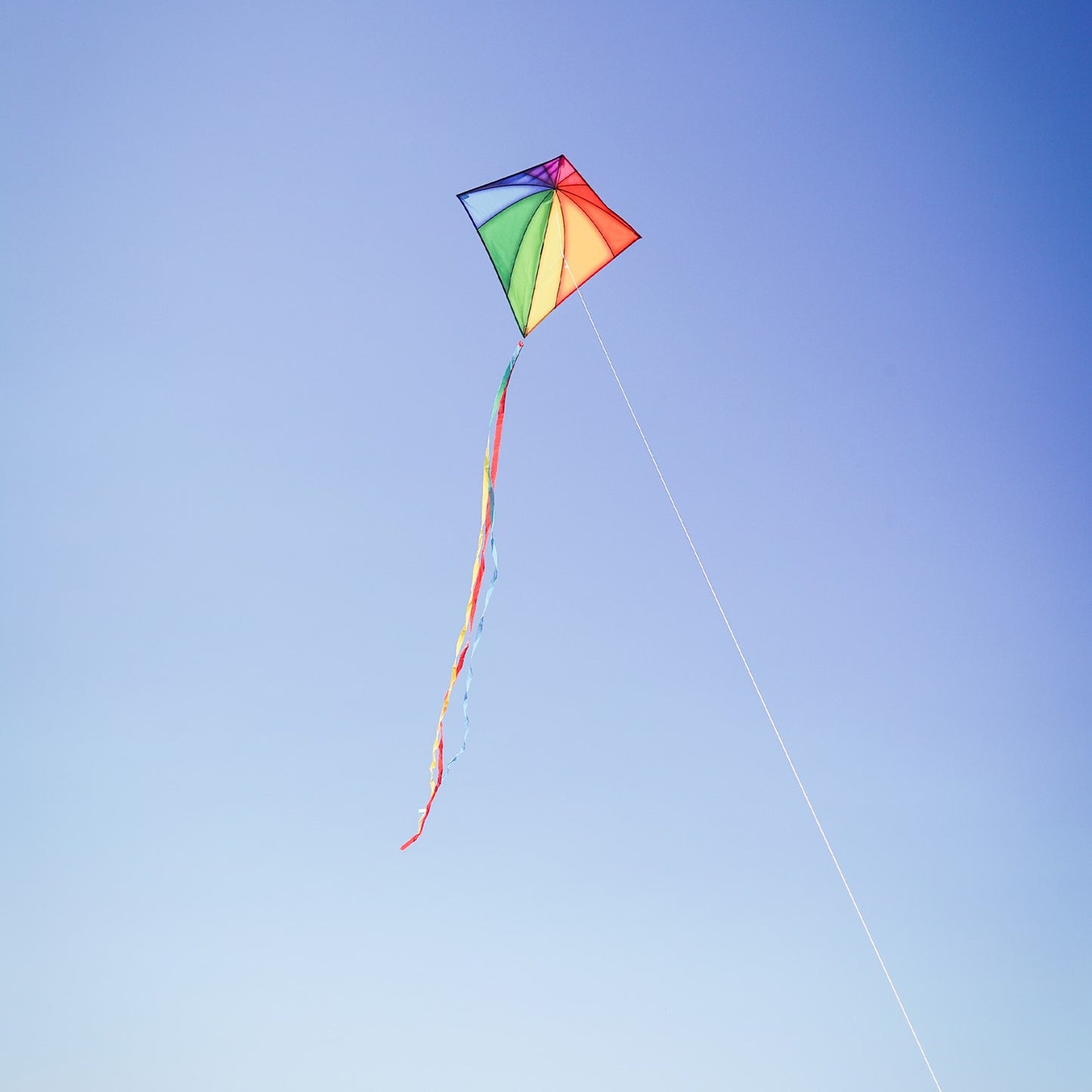 30" Diamond Kite - Rainbow Stained Glass