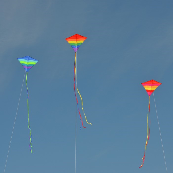 39" Rainbow Arch Diamond Kite