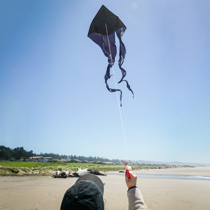 77" Wave Delta Kite - Black