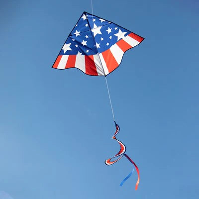 Patriotic Star Delta with Spinning Tail
