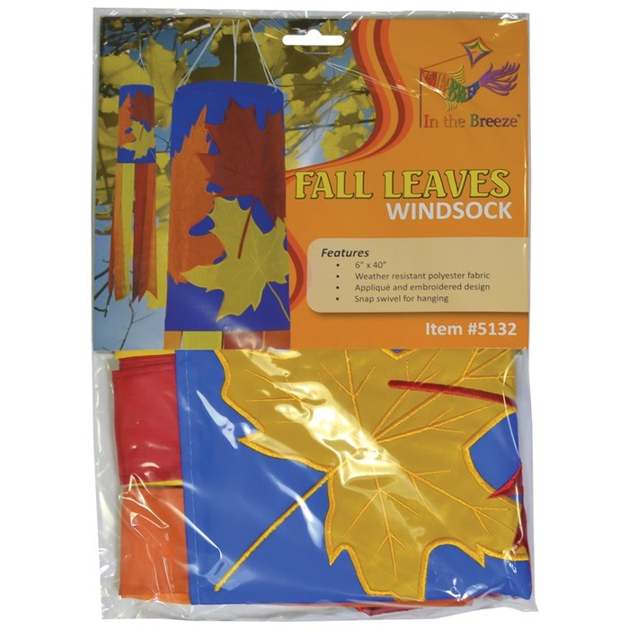 Fall Leaves 40" Windsock