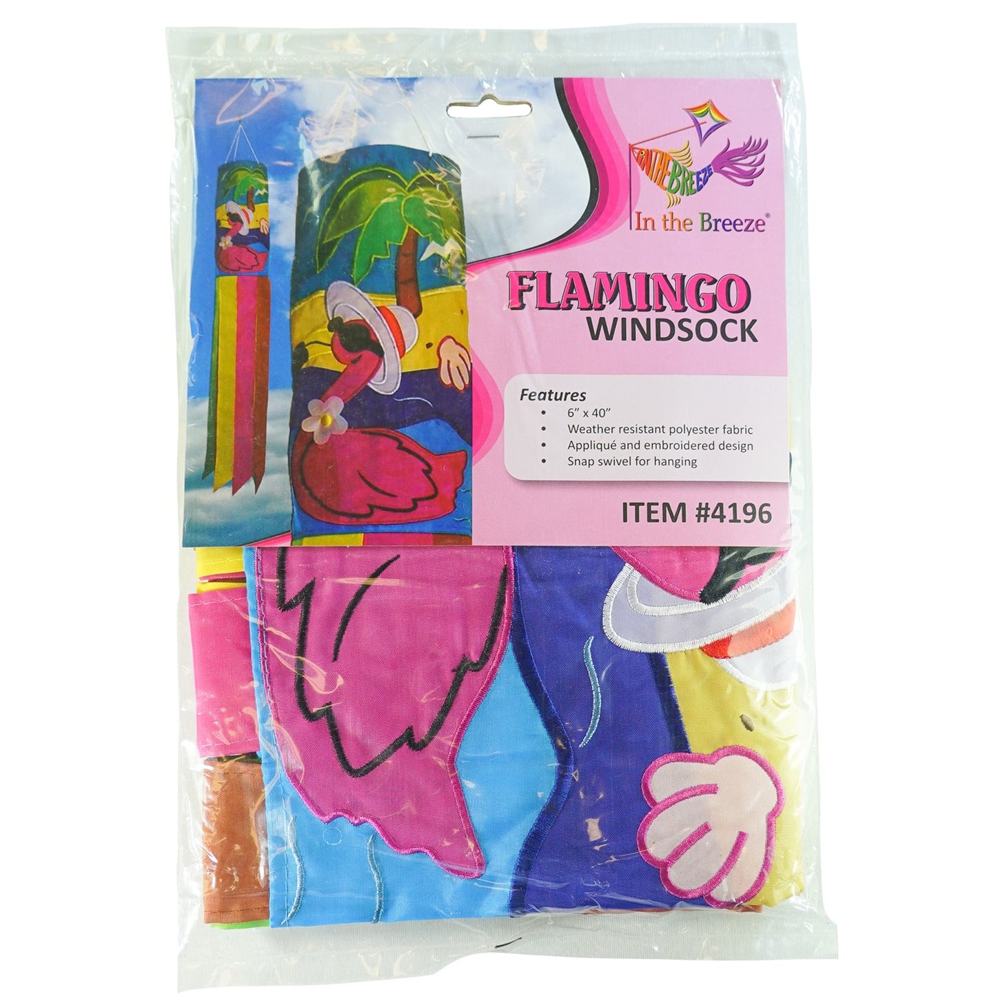 40" Windsock - Flamingo