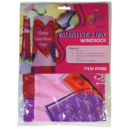 40" 3D Windsock - Valentine's Day