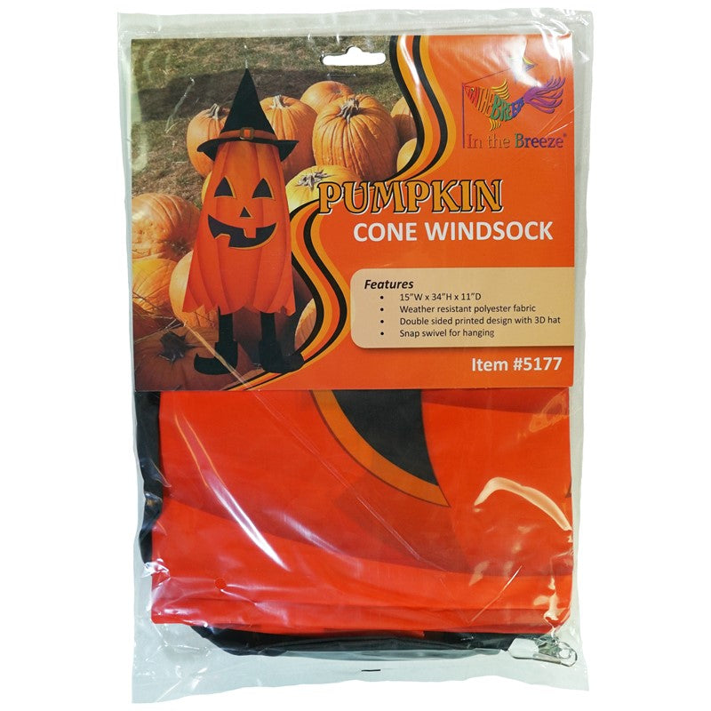 Pumpkin Cone Windsock