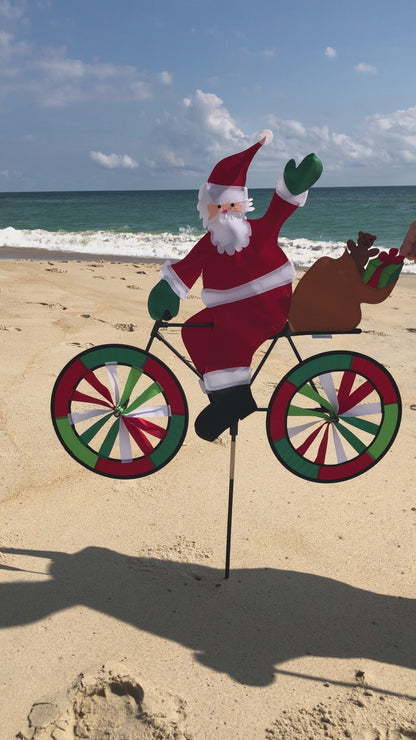 30" Bike Spinner - Santa