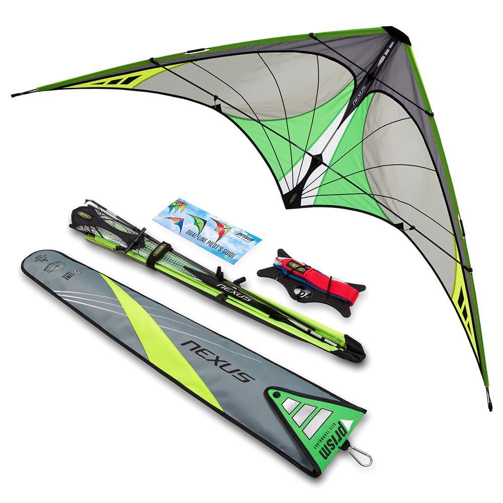 Prism Nexus 2.0 Dual Line Stunt Kite - Graphite – Kitty Hawk Kites