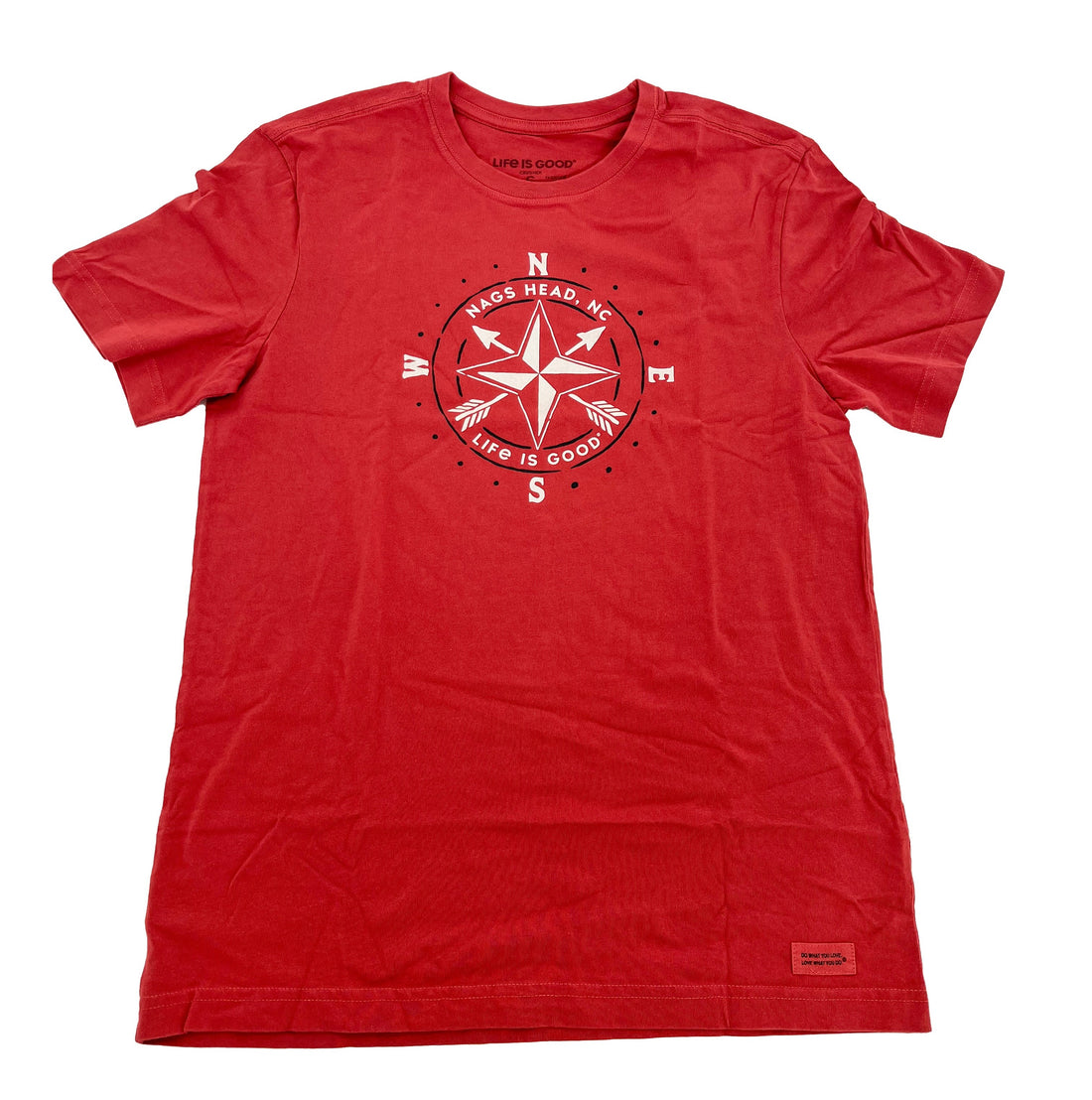 Life is Good - Outer Banks Nags Head Go Places Compass T-Shirt