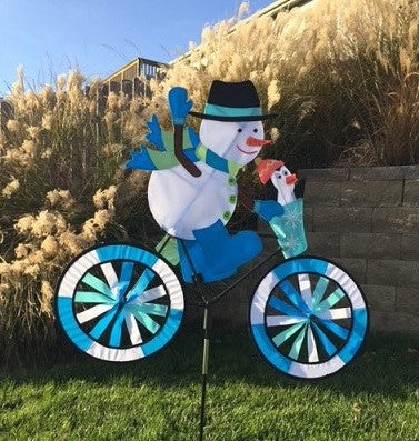 30" Bike Spinner - Snowman