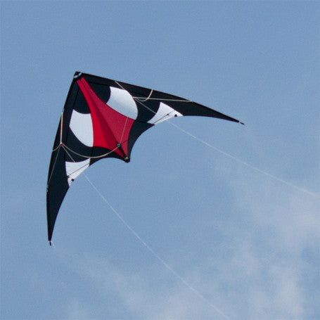 56" Beetle Stunt Kite - RED WHITE BLACK