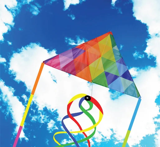 6.5 Foot Festive Sky Delta Kite Package - TRIANGLES