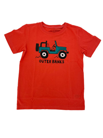 Life is Good Kids OBX Let's Roll Shirt