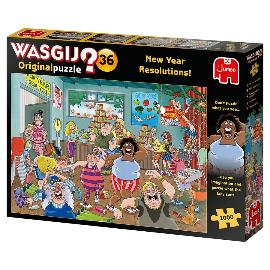 Jumbo Wasgij Original 36 New Year Resolutions! Puzzle - Kitty Hawk Kites Online Store