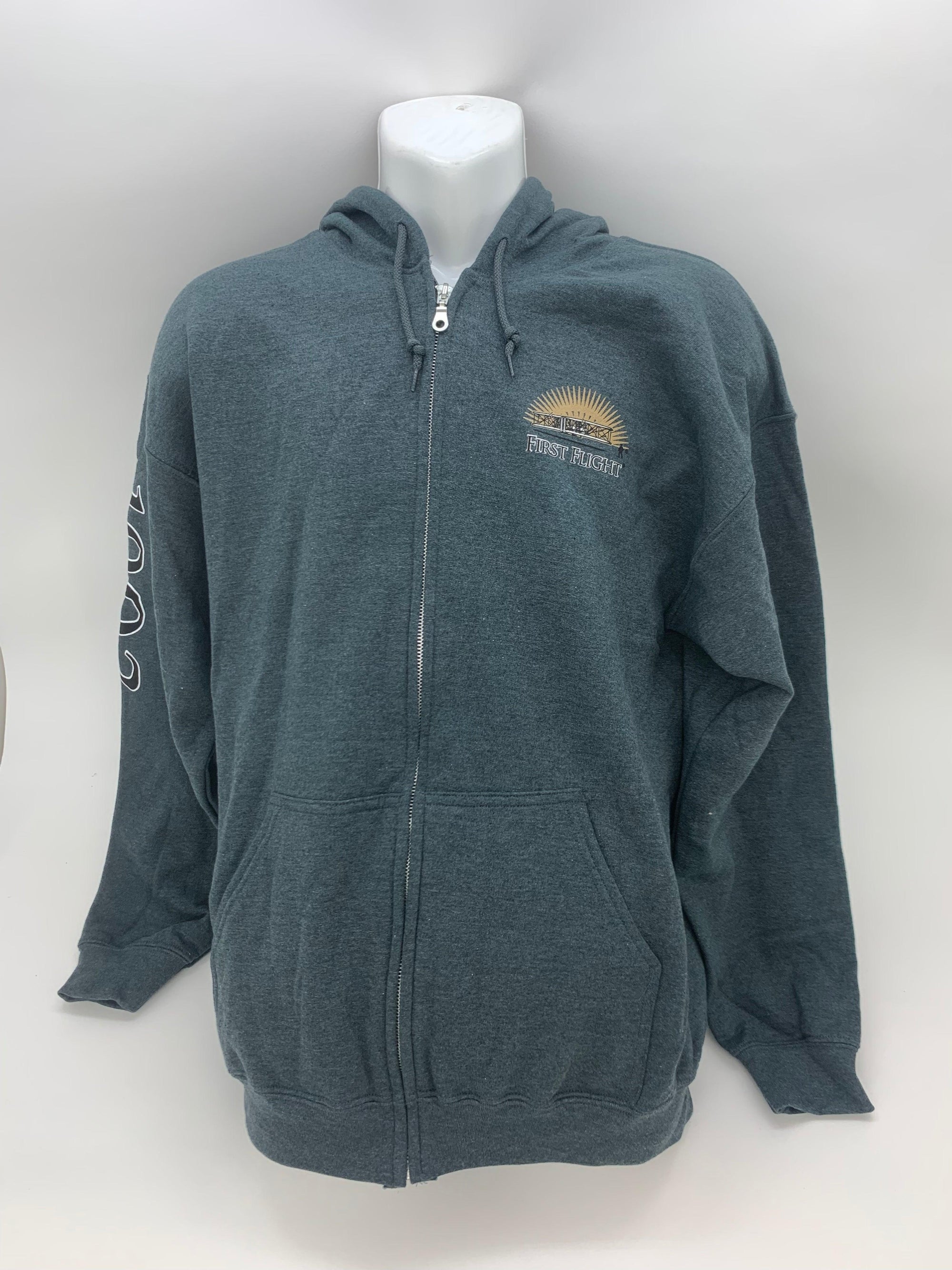 First Flight Sweatshirt - Heather Gray - Kitty Hawk Kites Online Store