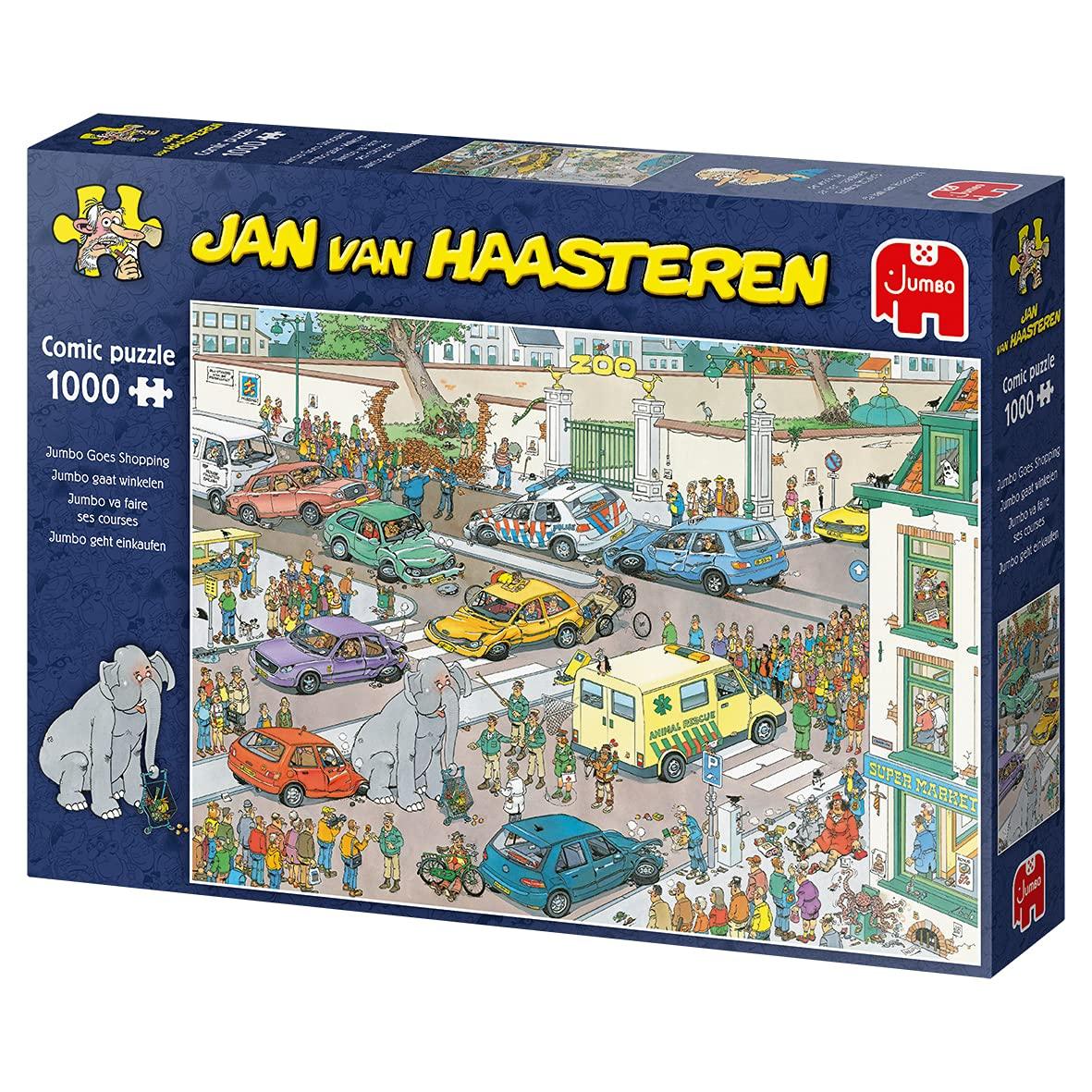 Jan van Haasteren Jumbo Goes Shopping 1000pc Puzzle - Kitty Hawk Kites Online Store